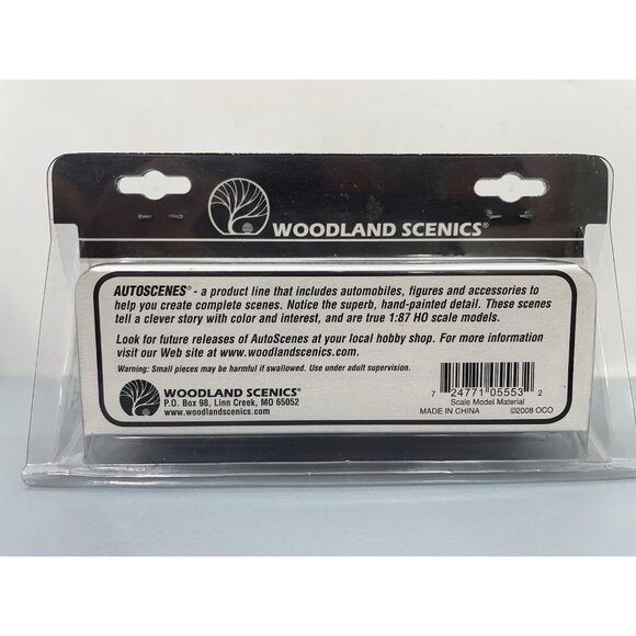 Woodland Scenics AutoScenes HO Scale Tim Burr Logging Truck Set Green AS5553 - Picture 2 of 3